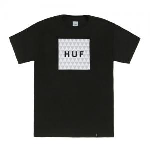 TRIANGLE BOX LOGO TEE-BLK